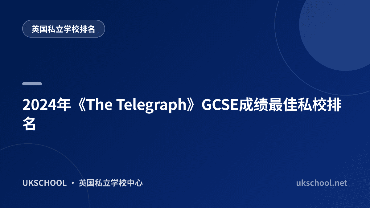 2024年《The Telegraph》GCSE成绩最佳私校排名